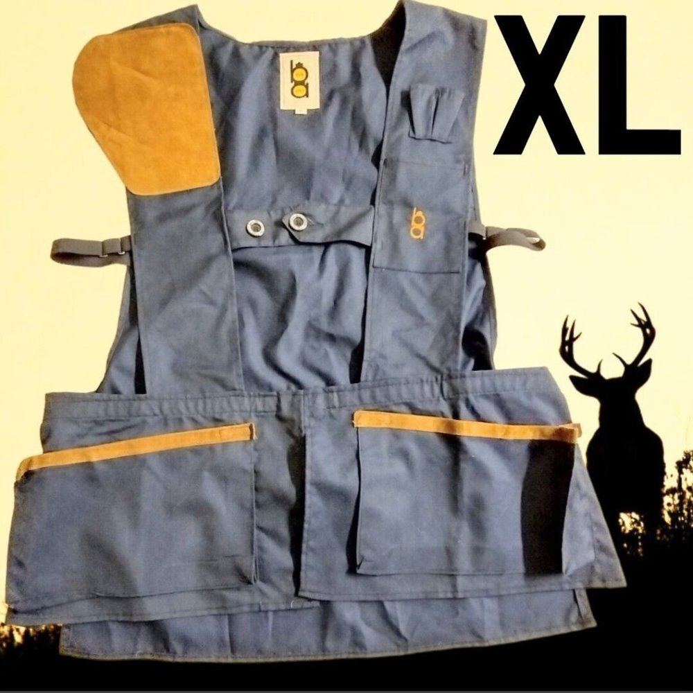 Bob Allen Shooting Hunting Men's Vest Leather Camo Ruger Sportswear XL